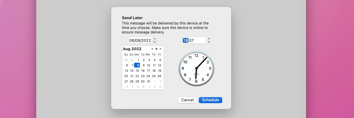 使用稍后发送日期和时间选择器来安排您的电子邮件